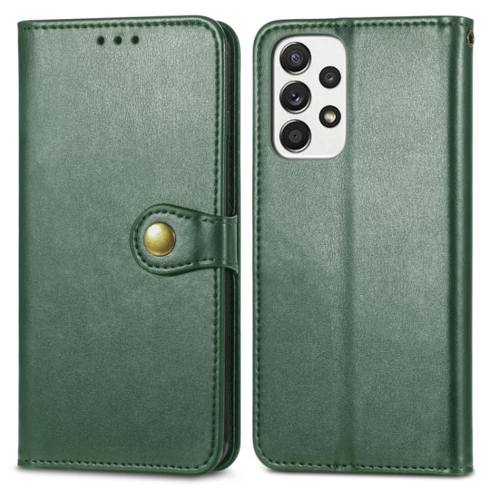 Bild 2, Samsung Galaxy A33 5G Fodral Solid Läder Grön