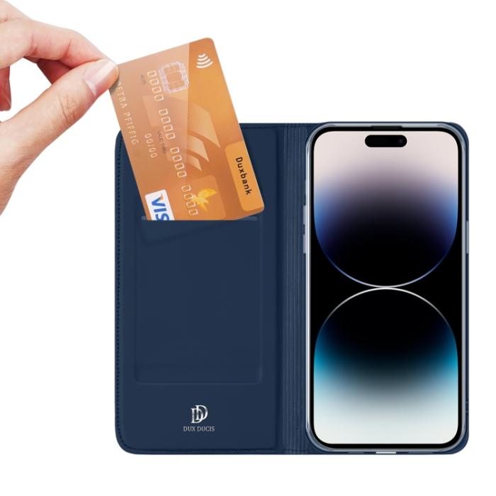 Bild 3, DUX DUCIS iPhone 15 Pro Fodral Skin Pro Blå
