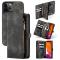 iPhone 12 Pro Max - CASEME 2-i-1 Magnet Skal/Fodral - Svart