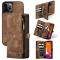 iPhone 12 Pro Max - CASEME 2-i-1 Magnet Skal/Fodral - Brun