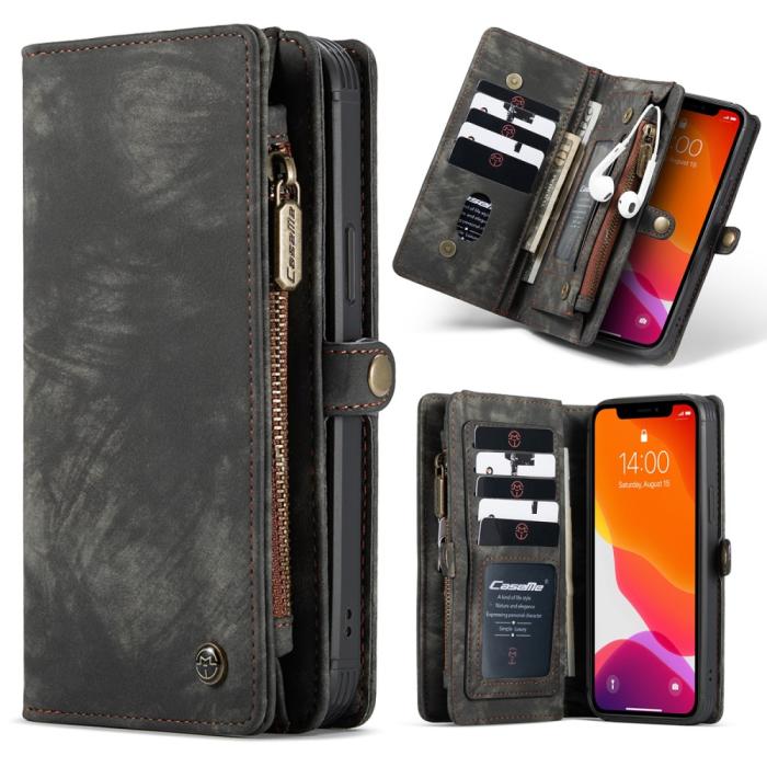 Bild 4, iPhone 12 Pro Max - CASEME 2-i-1 Magnet Skal/Fodral - Svart