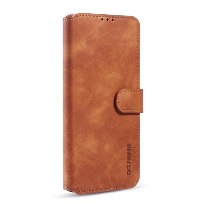 Bild 2, Samsung Galaxy A52 / A52s - DG.MING Retro Läder Fodral - Brun