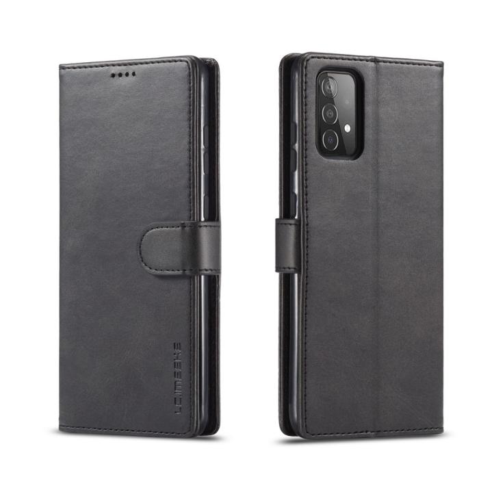 Bild 1, Samsung Galaxy A52 / A52s - LC.IMEEKE Läder Fodral - Svart