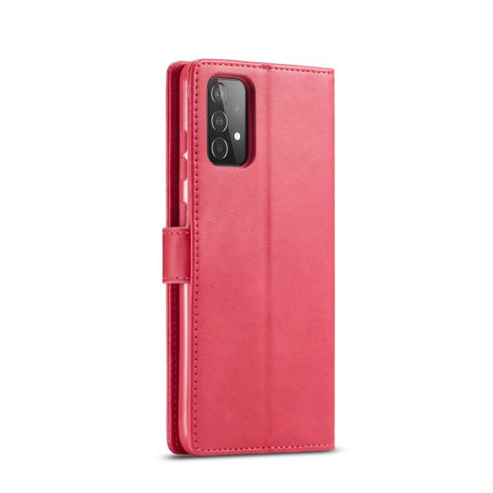 Bild 3, Samsung Galaxy A52 / A52s - LC.IMEEKE Läder Fodral - Röd/Rosa