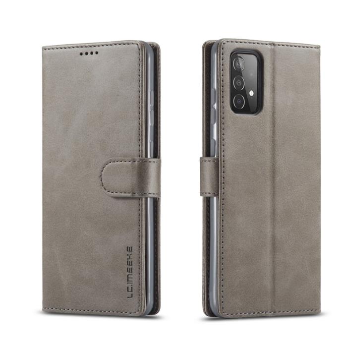 Bild 1, Samsung Galaxy A52 / A52s - LC.IMEEKE Läder Fodral - Grå
