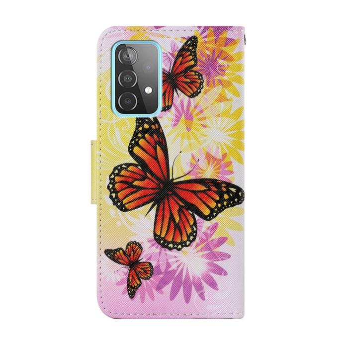 Bild 2, Samsung Galaxy A52 / A52s - Fodral Med Tryck - Fjärilar/Blommor