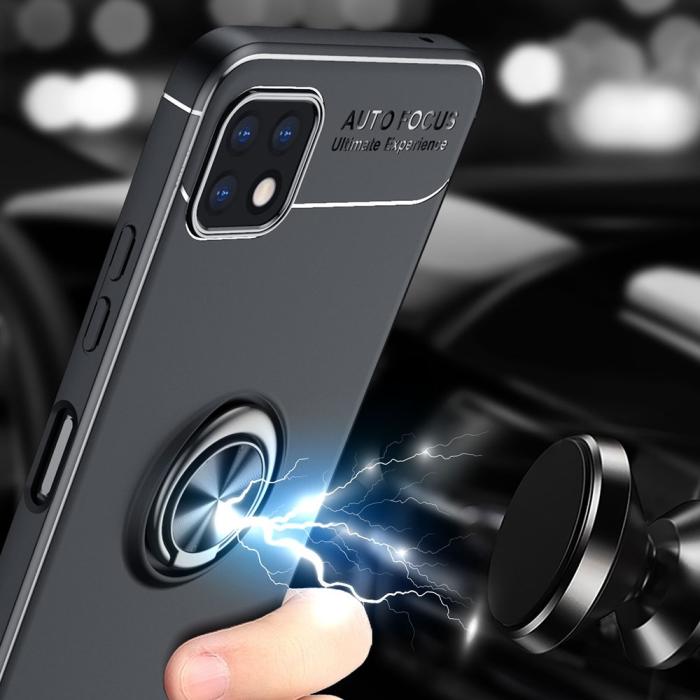Bild 5, Samsung Galaxy A22 5G - Ring Skal - Svart/Blå