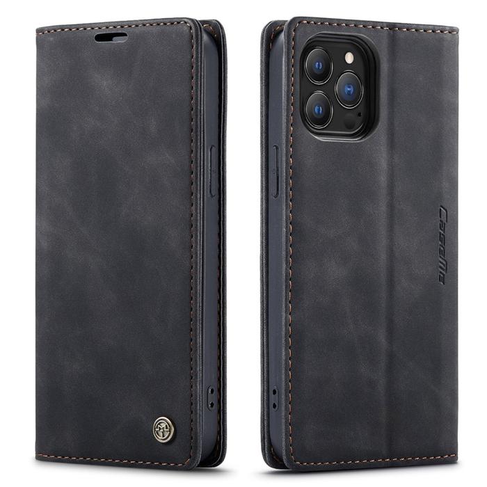Bild 1, iPhone 13 Pro Max - CASEME Retro Fodral - Svart