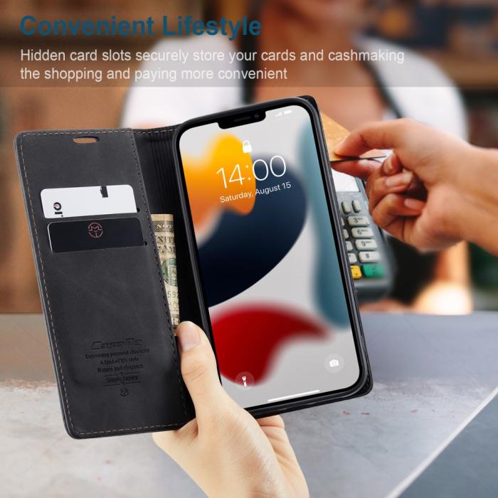 Bild 6, iPhone 13 Pro Max - CASEME Retro Fodral - Svart
