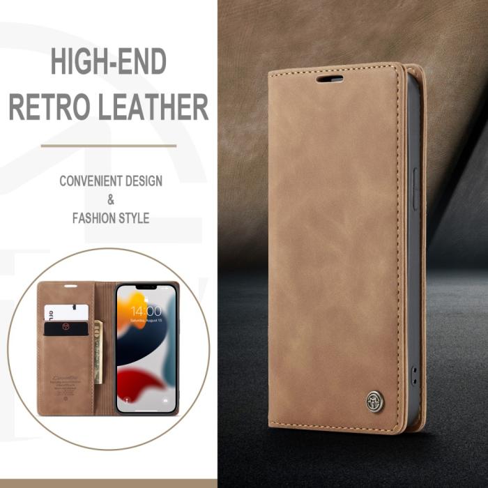 Bild 3, iPhone 13 Pro Max - CASEME Retro Fodral - Brun