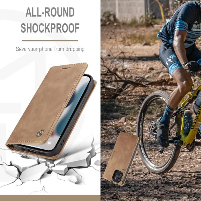 Bild 5, iPhone 13 Pro Max - CASEME Retro Fodral - Brun