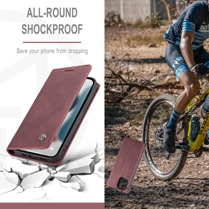 Bild 5, iPhone 13 Pro Max - CASEME Retro Fodral - Röd
