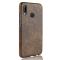 Huawei P20 Lite - Litchi Skal - Coffee