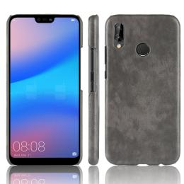 Huawei P20 Lite - Litchi Skal - Grå