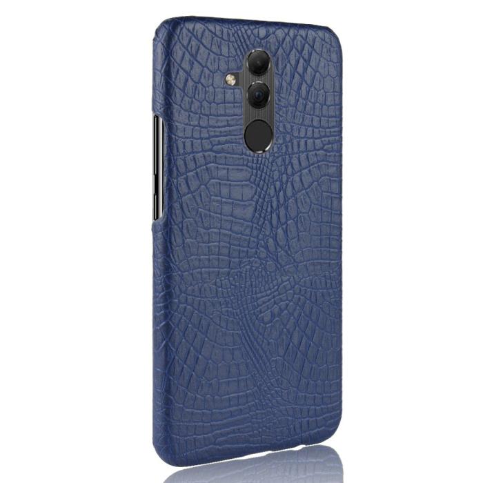 Bild 3, Huawei Mate 20 Lite - Krokodil Mönster Skal - Blå