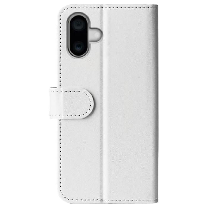 Bild 6, iPhone 16 Fodral Läder Crazy Horse Vit