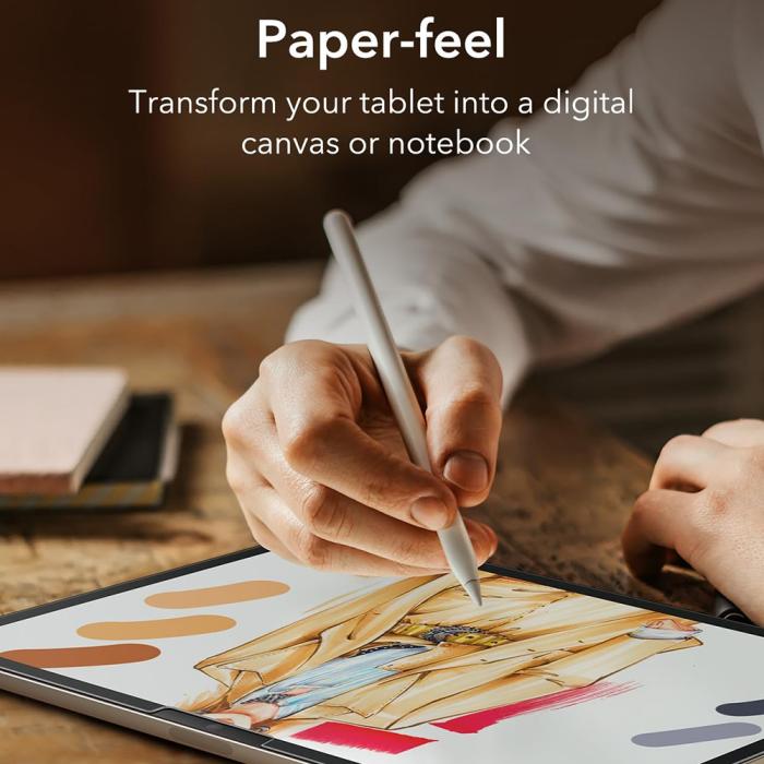 Bild 5, ESR iPad Pro 13 2024 Skärmskydd 2-PACK Paper Feel
