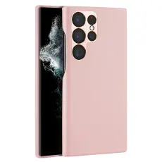 DUX DUCIS Galaxy S23 Ultra Skal Grit Läderbelagt Roséguld