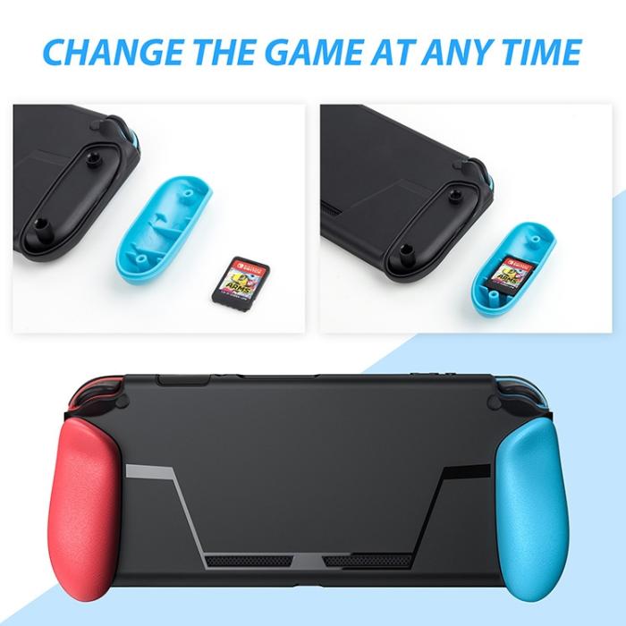 Bild 3, Nintendo Switch Skal Med 2 Extra Kortplatser Svart