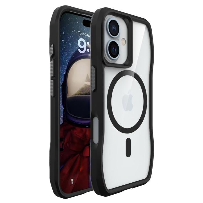 Bild 1, iPhone 16 Plus Skal MagsSafe Hyrbid Svart