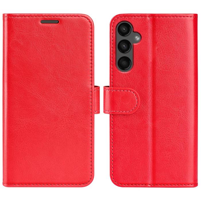 Bild 1, Samsung Galaxy A15 5G Fodral Läder Röd
