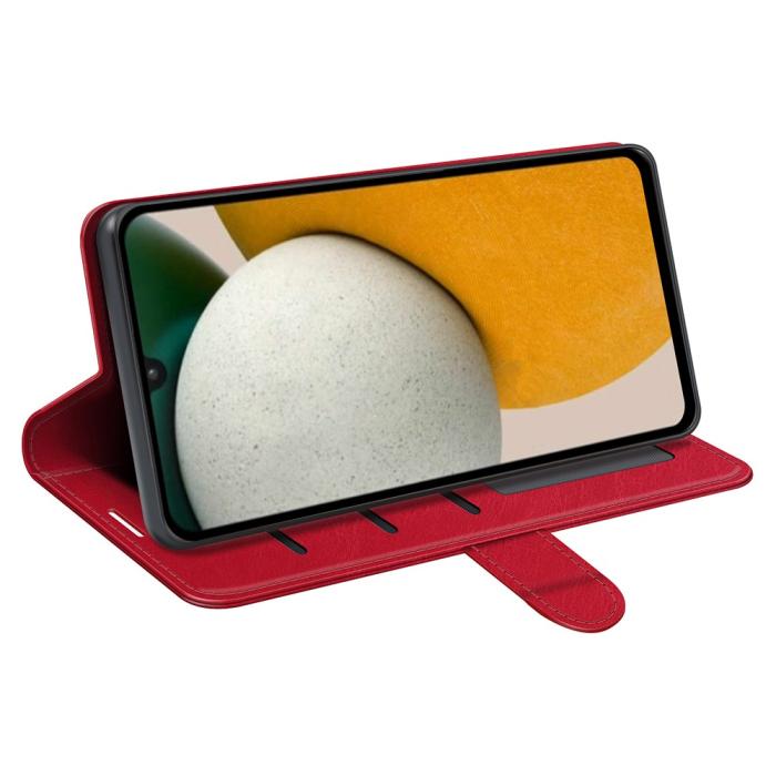 Bild 3, Samsung Galaxy A15 5G Fodral Läder Röd