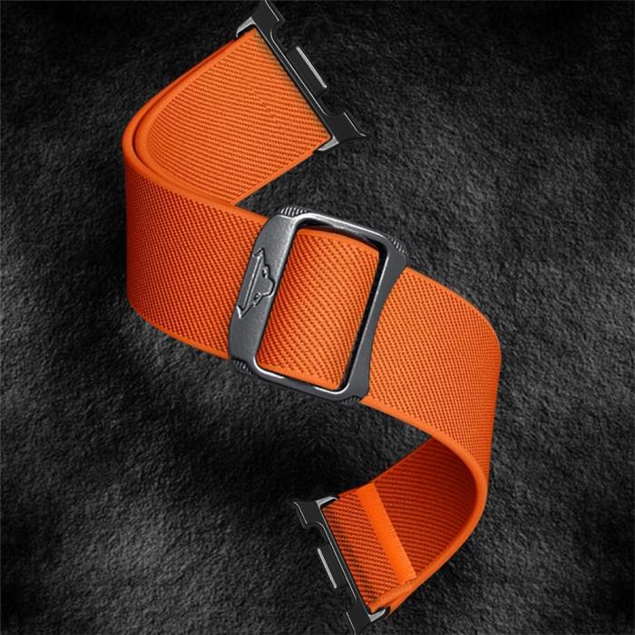 Bild 5, Galaxy Watch 8 46/44/40 mm Armband Justerbart Nylon Orange