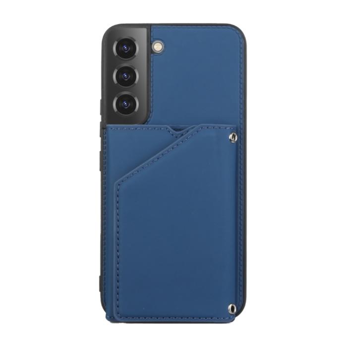 Bild 2, Samsung Galaxy S22 Skal Skin Touch Med Kortfack Blå