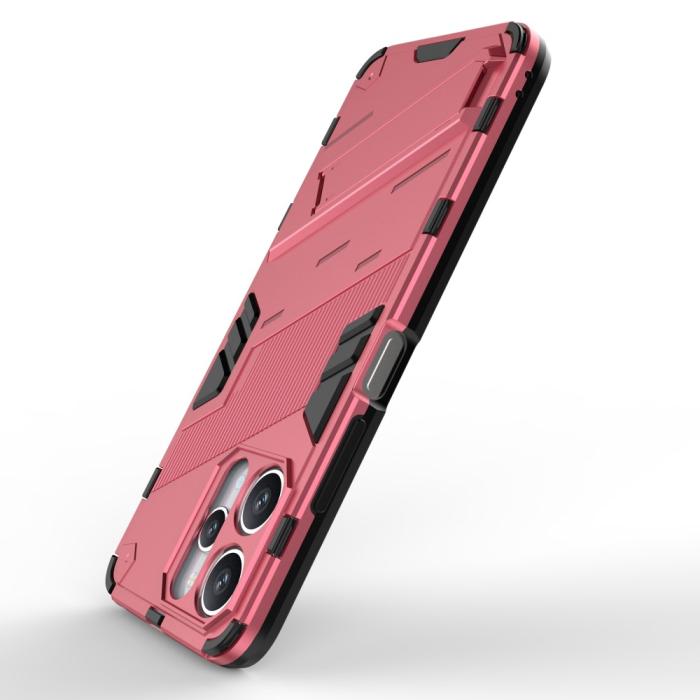 Bild 4, Xiaomi Redmi 12 5G/4G Skal Kickstand Hybrid Armor Rosa