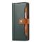 Samsung Galaxy S21 FE Fodral Premium Med Frontficka Grön