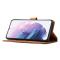 Samsung Galaxy S21 FE Fodral Premium Med Frontficka Grön