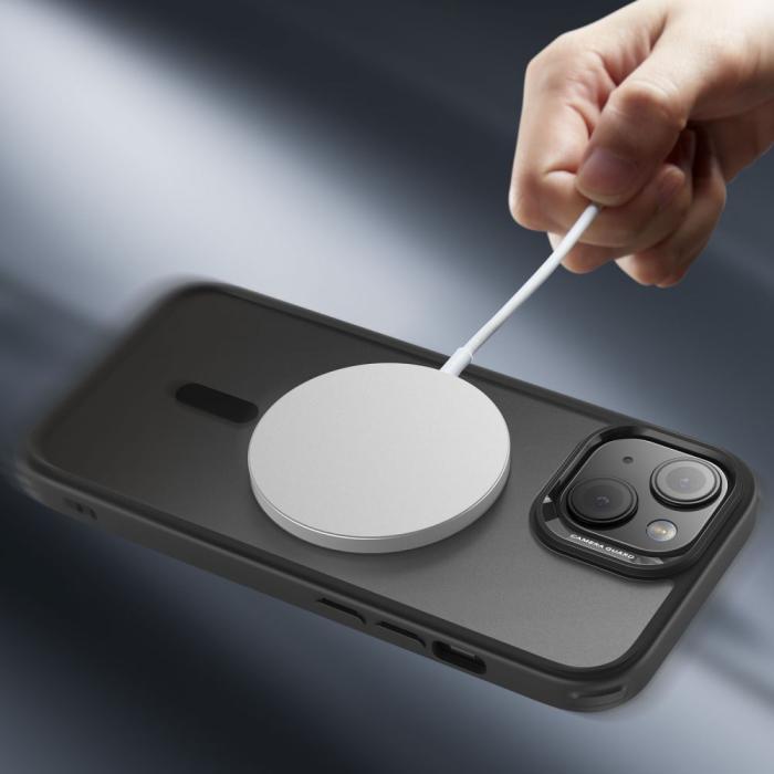 Bild 2, ESR iPhone 15 Plus Skal MagSafe CH HaloLock Frostad Svart