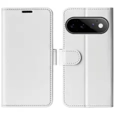 Google Pixel 11/10 Fodral Crazy Horse L&auml;der Vit