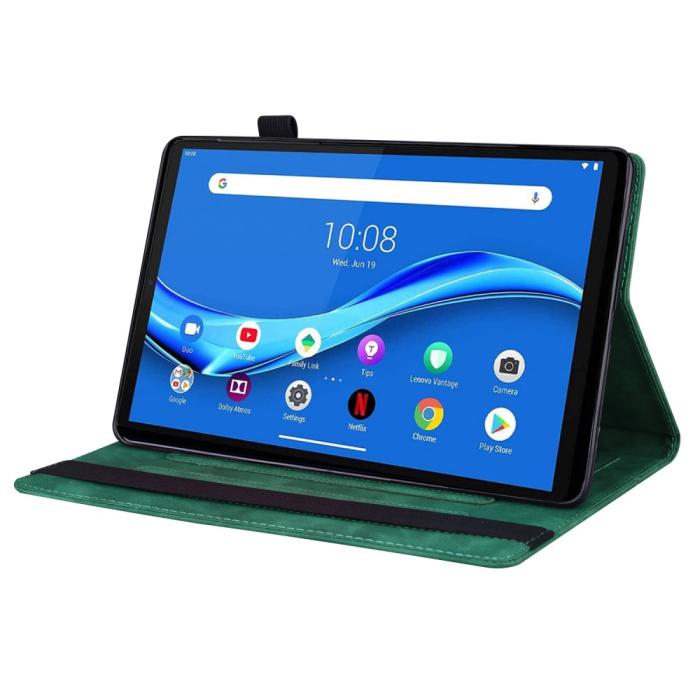 Bild 2, Lenovo Tab M10 Plus Gen 3 Fodral Frontficka Och Pennhållare Grön