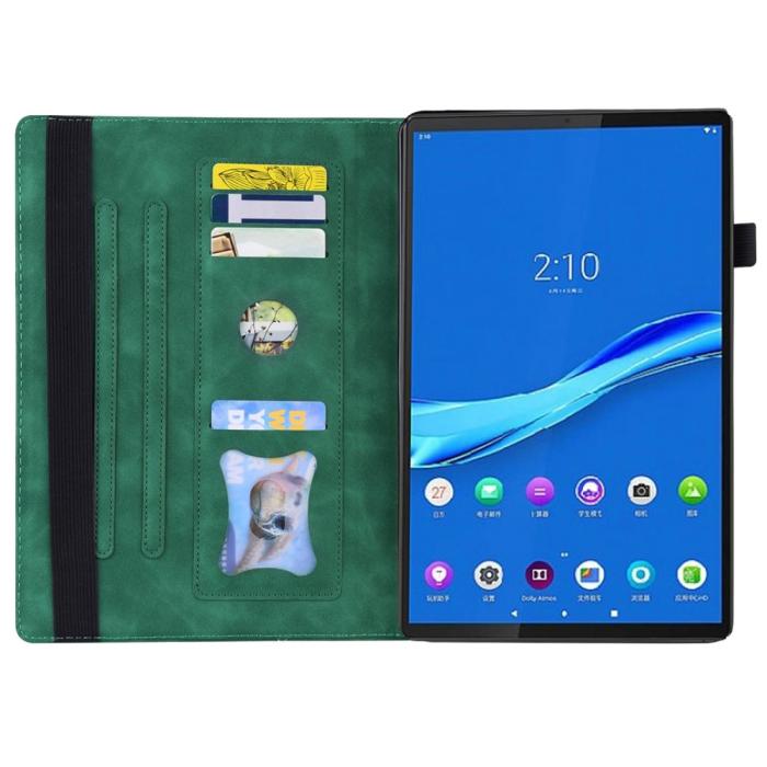 Bild 3, Lenovo Tab M10 Plus Gen 3 Fodral Frontficka Och Pennhållare Grön