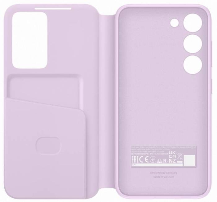 Bild 2, Samsung Galaxy S23 Fodral Clear View Lilac