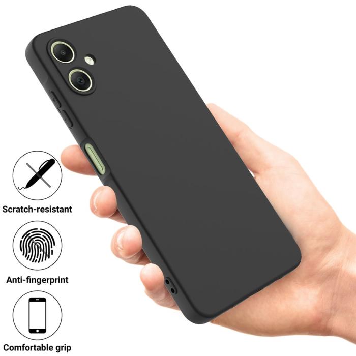 Bild 2, Samsung Galaxy A07 Skal Liquid Silikon Svart