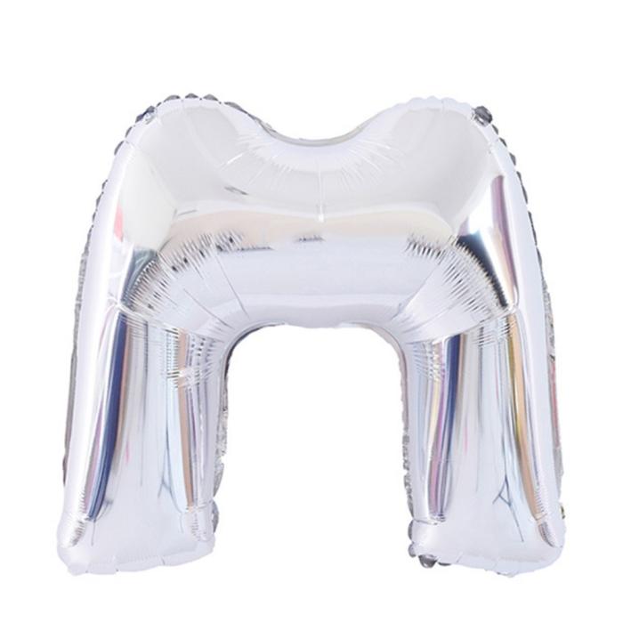 Bild 1, Bokstavsballong M 70 cm Silver