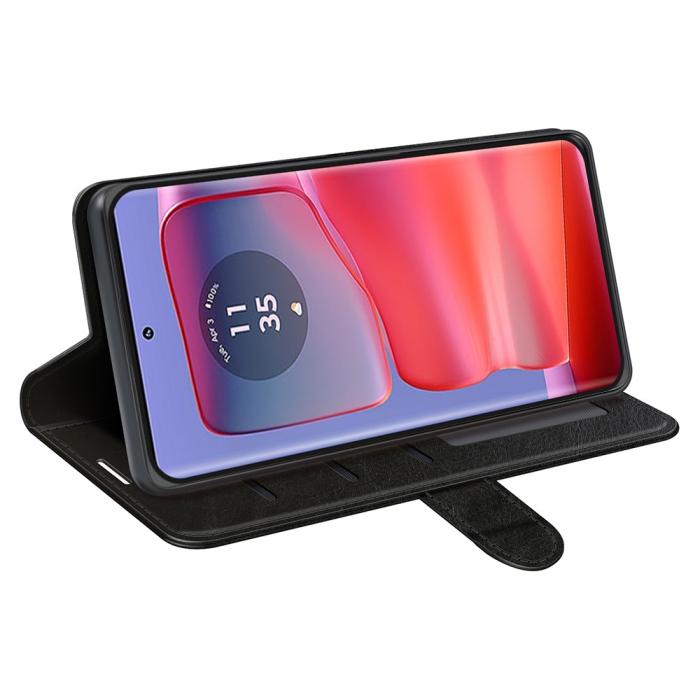 Bild 3, Motorola Edge 50 Pro 5G Crazy Horse Fodral Svart