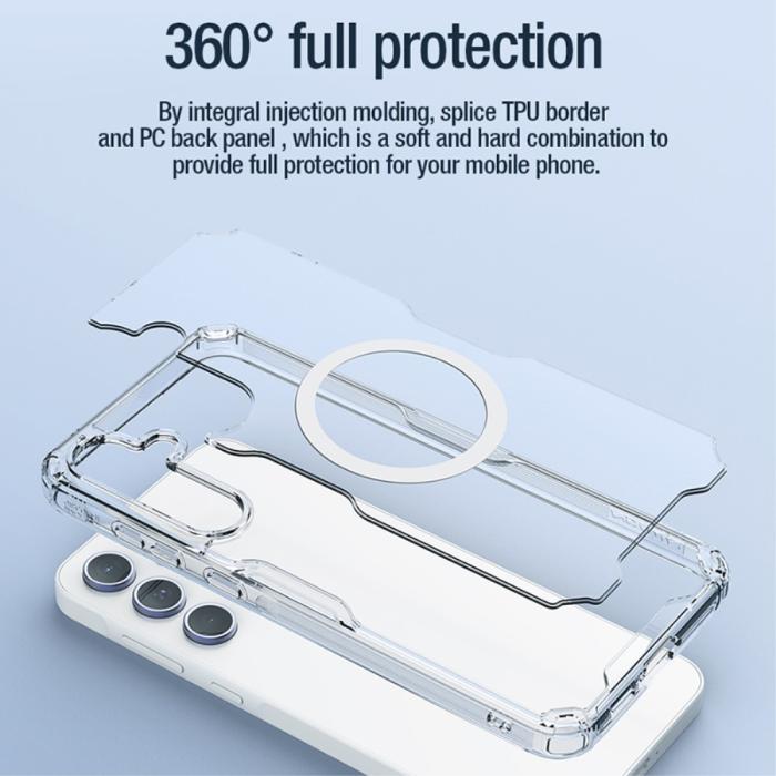 Bild 6, NILLKIN Galaxy A55 5G Skal MagSafe Hybrid Clear