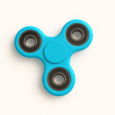 Fidget Spinner Ultra Spin Trio - Ljus Blå