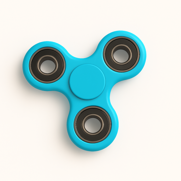 Bild 1, Fidget Spinner Ultra Spin Trio - Ljus Blå