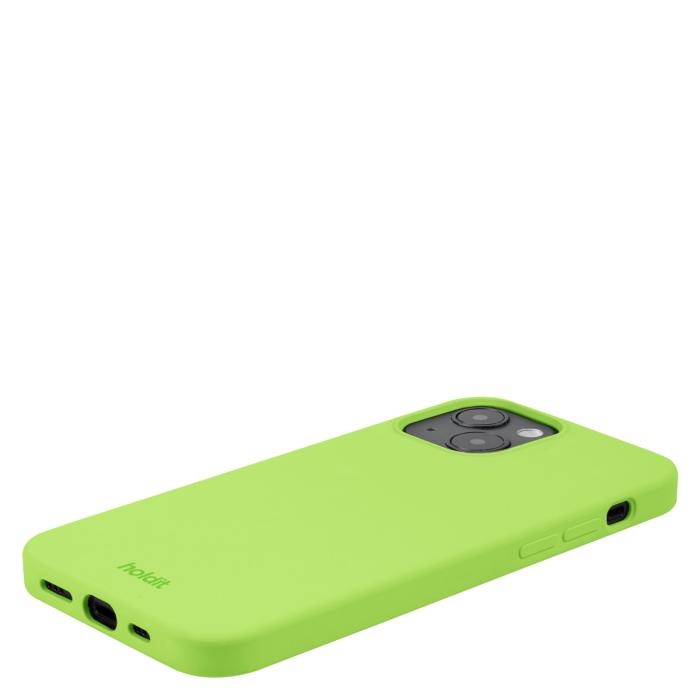 Bild 3, holdit iPhone 14/13 Mobilskal Silikon Acid Green