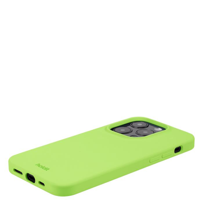 Bild 3, holdit iPhone 14 Pro Mobilskal Silikon Acid Green