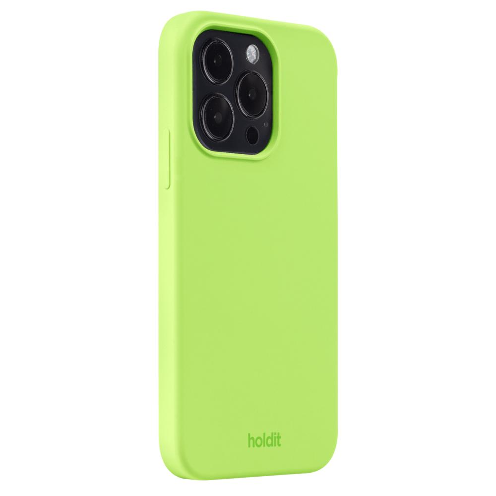 holdit iPhone 14 Pro Mobilskal Silikon Acid Green