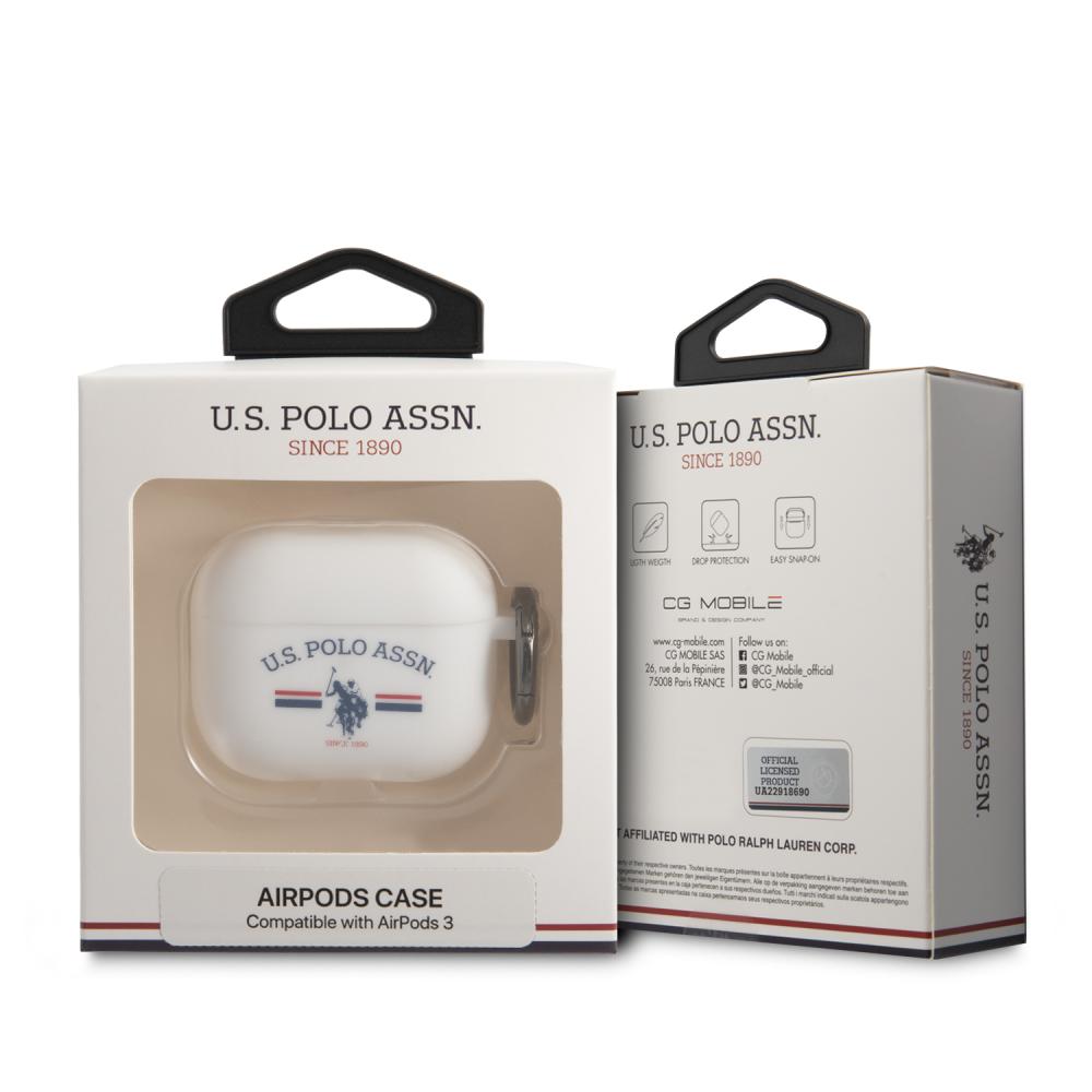 U.S. Polo Horses Flag AirPods 3 Fodral Vit