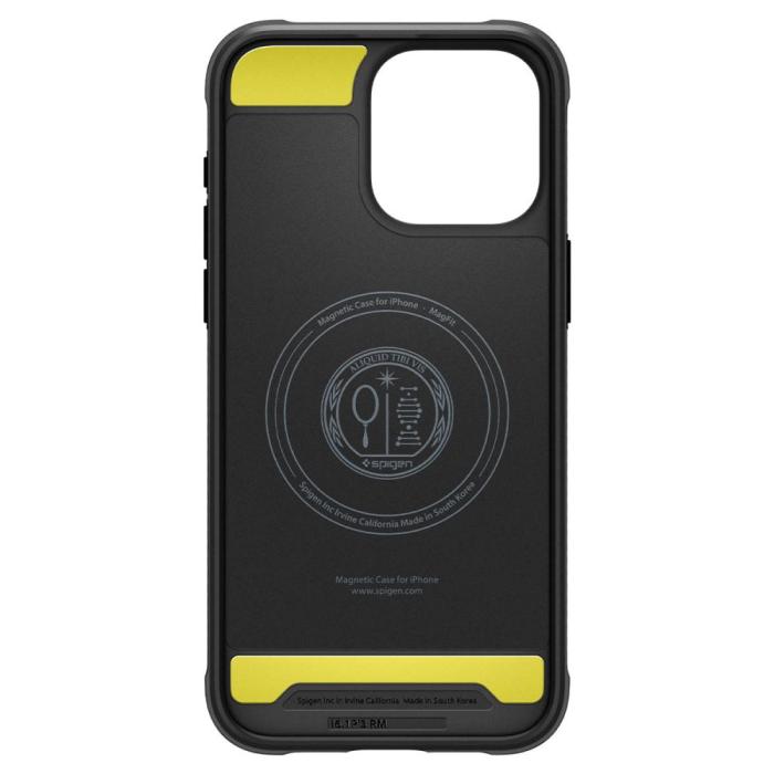Bild 4, Spigen iPhone 15 Pro Skal MagSafe Mag Rugged Armor Matt Svart