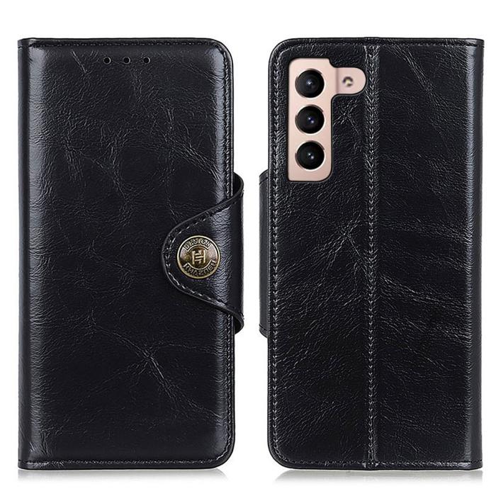 Bild 1, KHAZNEH Samsung Galaxy S22 Plus Fodral Magnetisk Mässing Svart
