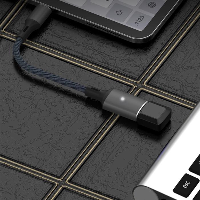 Bild 4, Lightning till USB-A Kabeladapter Svart