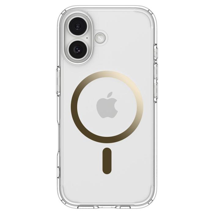 Bild 2, Spigen iPhone 17 Skal MagSafe Ultra Hybrid Clear / Gold